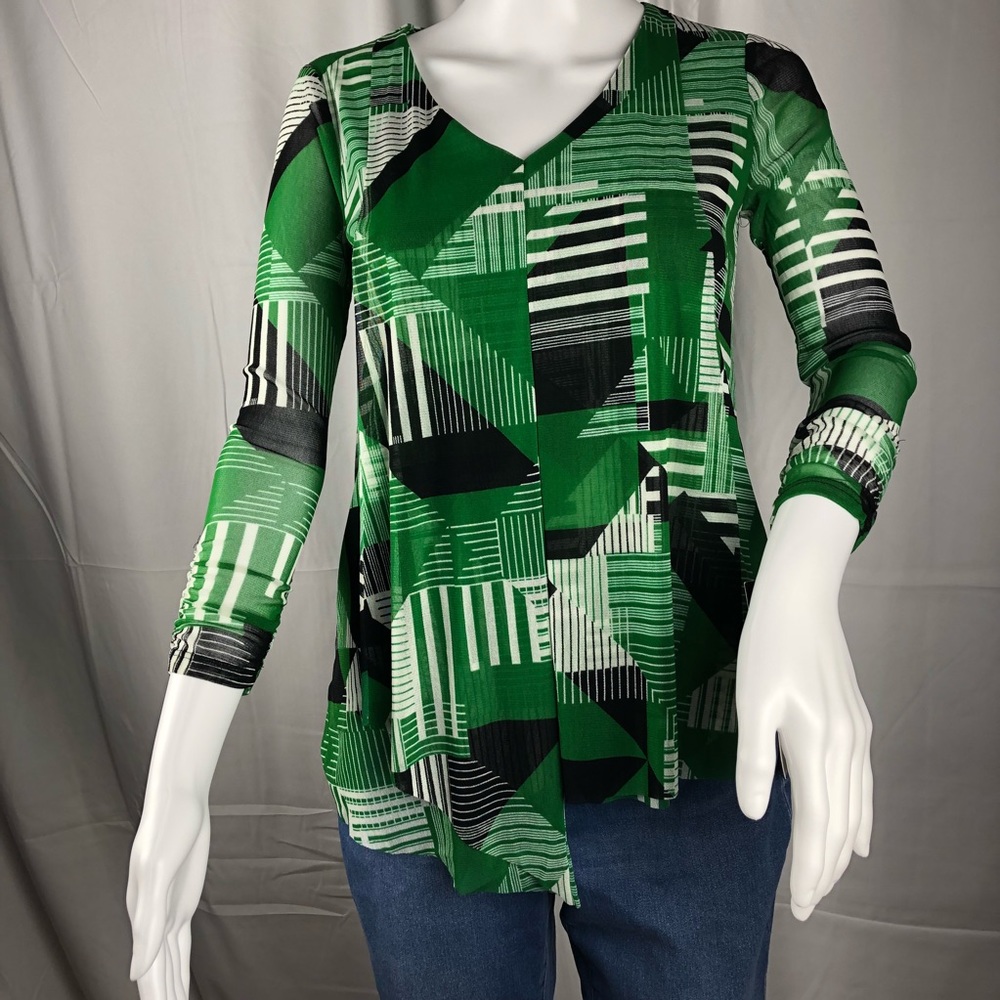 Alfani Asymmetrical Multi-Print Top